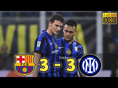 Barcelona vs Internazionale 3-3 II Highlights & Goals II Champions League 2025