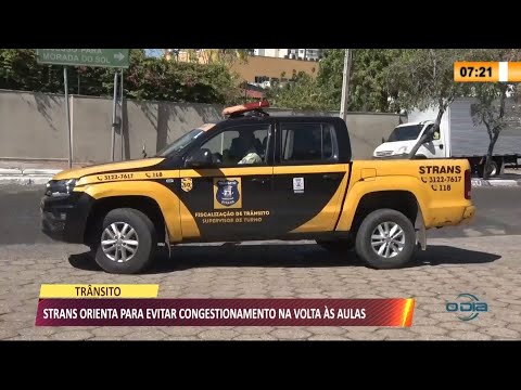 STRANS orienta motoristas para evitarem congestionamento na volta í s aulas 04 08 2021