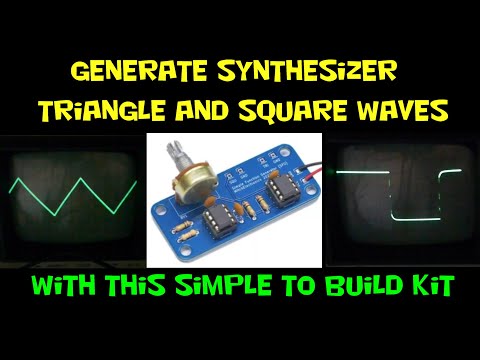 Synthesizer Triangle and Square waves easy build kit