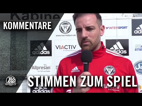 Die Stimmen zum Spiel (TuS Haltern - SV Horst-Emscher, U19 A-Junioren, Bezirksliga, Staffel 5)