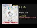 Vision IAS Monthly Magazine April 2026 Monthly Current Affairs For UPSC