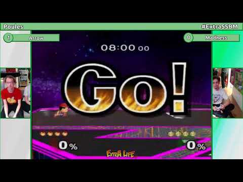 Melee @ Extra Life Café S2E11 - Harroku (Peach) vs. Madness (Ness) - Poules