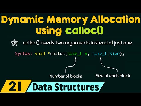Dynamic Memory Allocation using calloc