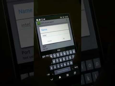 Setting APN Sharp Aquos