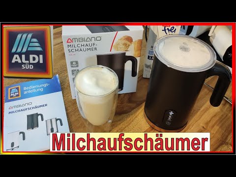 ALDI Angebot - Milchaufschäumer [ Unboxing & erster Milchschaum ] Kaffeegenuß Milchschaum Panne