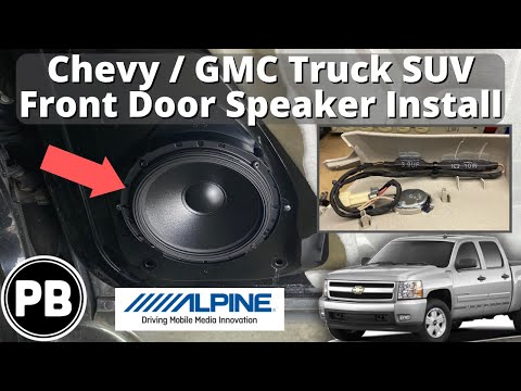 2007 - 2014 GMC / Chevy Front Door Speaker Install | Sierra Silverado Avalanche Tahoe Suburban Yukon