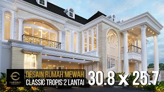 Video Desain Rumah Classic 2 Lantai Ibu Lita di  Cibubur, Jakarta Timur