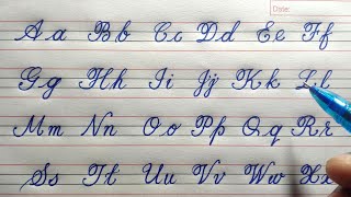 Cursive Writing for Beginners | A to Z Alphabets | Capital and Small letters | Palash Calligraphy