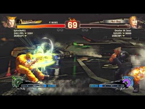 Super Street Fighter IV Arcade Edition tjduckett1 Guile vs  Dexter St Jauc Cody match 2