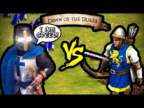 200 Fast Teutonic Knights vs 400 Elite Longbowmen | AoE II: Definitive Edition