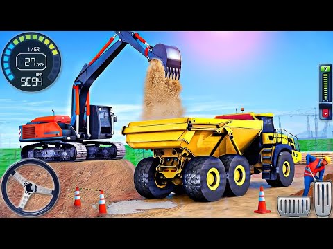 MEGA CITY UNDERPASS  BRIDGE ROAD BUILDING CONSTRUCTION  SIMULATOR ANDROID GAMEPLAY