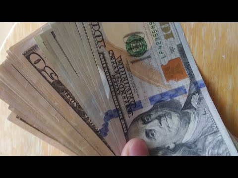 $1000 in hundreds, fifties, and twenties