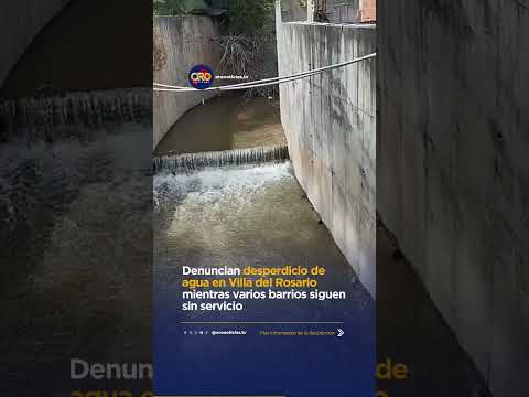 Mientras algunos barrios no tienen agua, denuncian fuga en Villa del Rosario | Oro Noticias