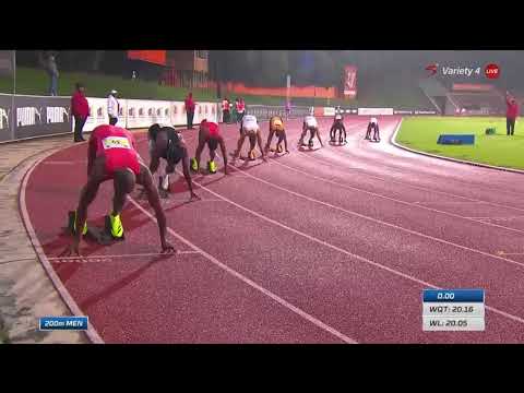 Bayanda Walaza breaks South Africa's U20 Record in the men's 200m ,20.08 ,,ASA Grand Prix II