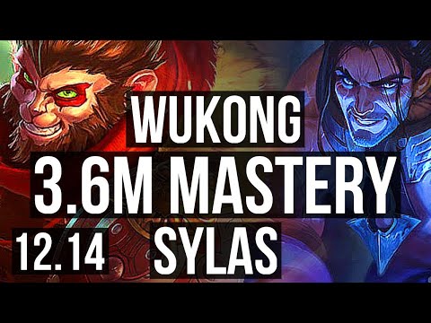 WUKONG vs SYLAS (MID) | 3.6M mastery, 9/1/3, 1200+ games, Dominating | EUW Master | 12.14