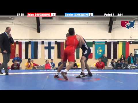 85 KG QF - Adem Boudjenline (ALG) vs Damian Janikowski (POL)