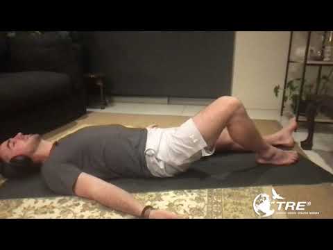Craig demonstrates how to release an injured shoulder using TRE