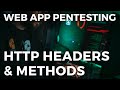 Web App Pentesting - HTTP Headers & Methods