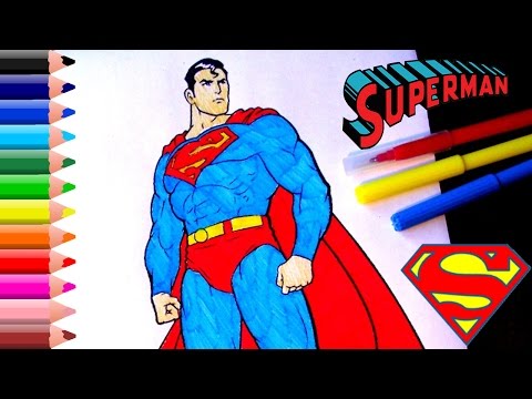 Superman Coloring Pages for kids // Superman coloring book