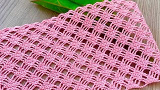 🌸Incredibly Beautiful Crochet🧶Blouse and Shawl Pattern for Beginners: How to Make It