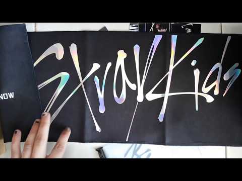 ♡ stray kids showcase slogan towel || kpop unboxing