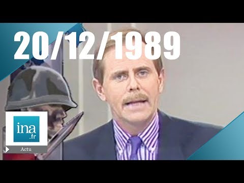 20h Antenne 2 du 20 décembre 1989 : L'armée américaine intervient au Panama | Archive INA