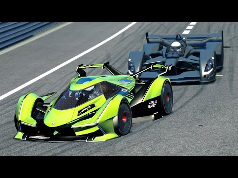 Red Bull X2019 vs Lamborghini V12 Concept GT - Monaco Circuit