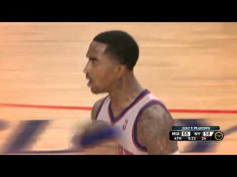 J.R. Smith NASTY Double-Clutch Dunk vs. Heat in HD (GAME 3, May 3, 2012)
