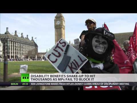 RT UK   Disability PIP cuts & anti benefit sanctions in London   2017 3 304 19 20