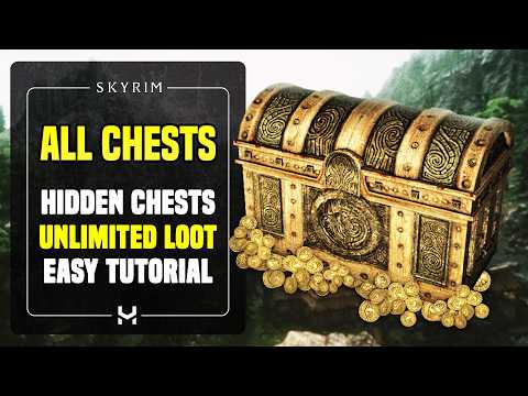 Every SECRET/HIDDEN Chest in Skyrim (UNLIMITED Gold & Items)
