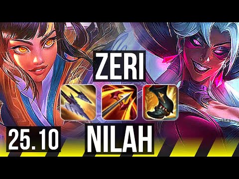 ZERI & Lulu vs NILAH & Braum (ADC) | Quadra, 10/4/13, Dominating | KR Master | 25.10