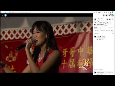 Katherine Ho sings Shivers Chinese/English Mashup live at san diego new years festival