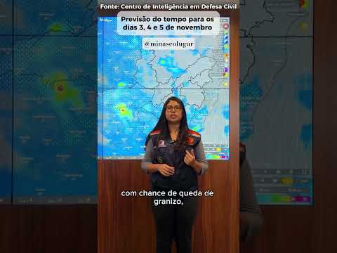 Previsão do tempo em Minas Gerais Tempestades, Chuva, rajadas de ventos.. INSCREVA-SE