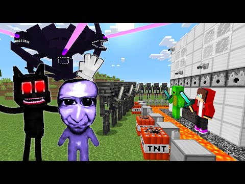 Best of Minecraft - Monsters vs Security Build Hacks