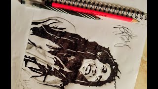 BOB MARLEY ~ Stencil Art 🎭