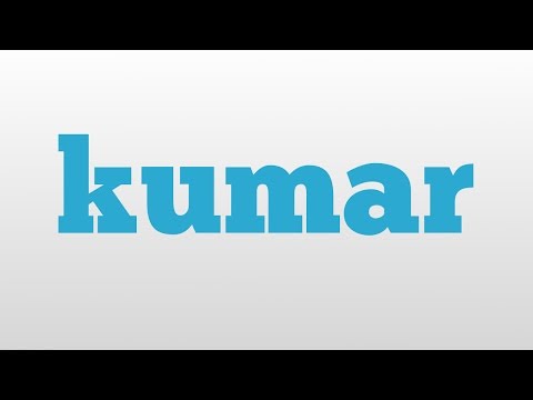 kumar meaning and pronunciation