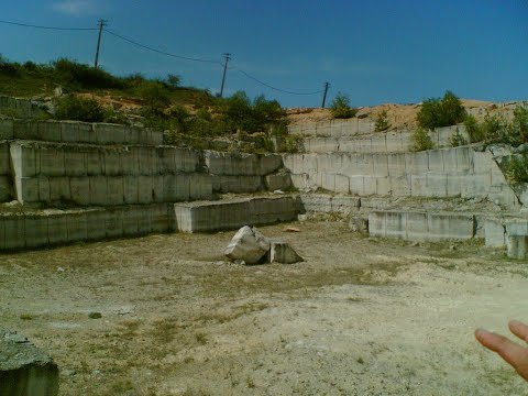 Cariera de piatra Podeni, Stone quarry from Podeni , Romania 4k