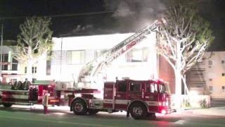 preview picture of video 'BHFD / Beverly Hills FD Commercial Structure Fire'