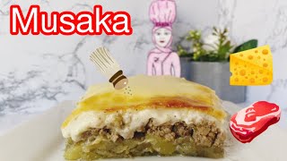 musaka un pastel de berenjena y calabacín fácil y rico/