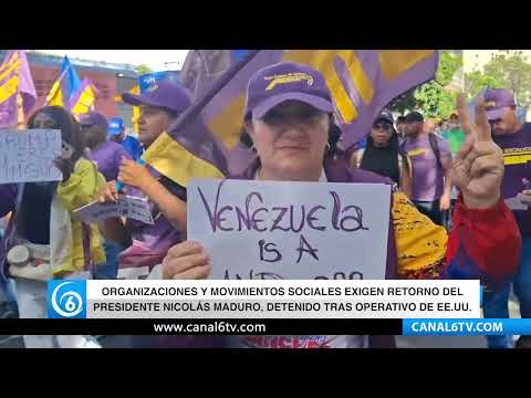 Video: Organizaciones y movimientos sociales exigen retorno del presidente Nicolás Maduro