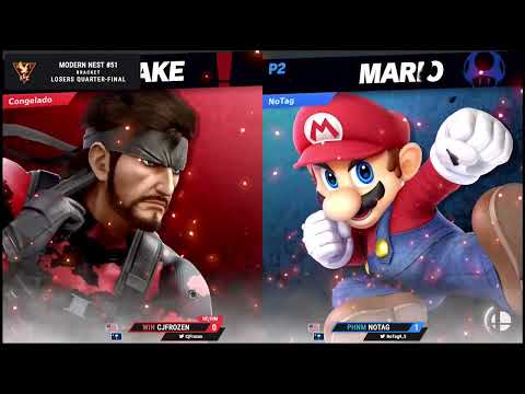 WIN CJFrozen (Snake) vs PHNM NoTag (Mario) - Modern Nest #51 - Losers Quarters