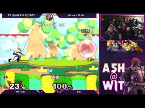 WIT | ORLY (Falcon) vs. Kels (Fox, Sheik) - ASH@WIT #33 Melee Winner's Finals