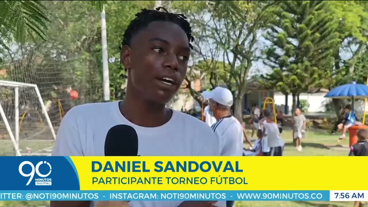 Torneo de Fútbol entre jovenes de las comunas 13, 15 y 16 contra el consumo de drogas en Cali