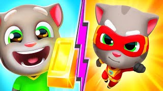 Talking Tom Hero Dash Vs Talking tom Gold Run Who Is The Best Android iOS Gameplay ep:-30