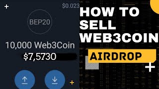 How to sell web3coin on trust wallet?| How to swap web3coin to busd/ web3coin sell/swap