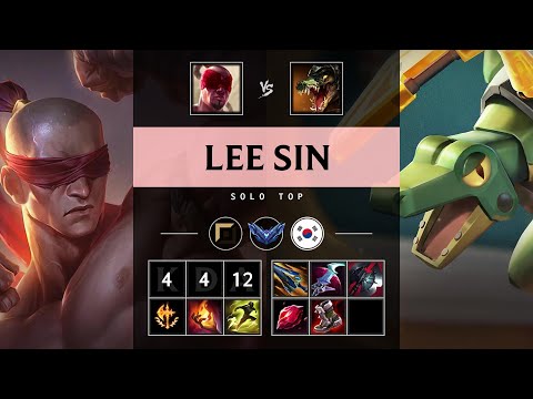 Lee Sin Top vs Renekton - KR Diamond Patch 25.16