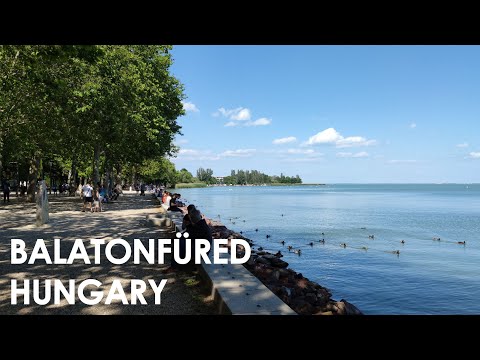 Amazing Balatonfüred in Hungary the capital of Balaton -  June 2021