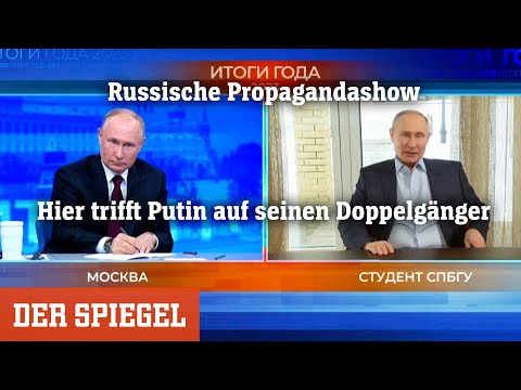 Russische Propagandashow »Der direkte Draht« Hier trifft Putin auf seinen Doppelgänger | DER SPIEGEL