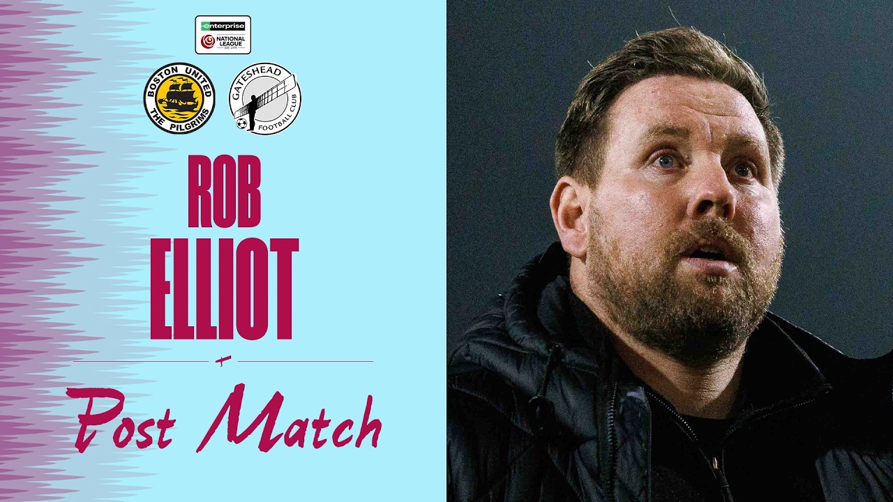💬 “A set-piece let us down” | Rob Elliot post-Boston United (A) | POST-MATCH