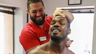 *JON JONES* The Greatest UFC Fighter Ever gets Insane CHIROPRACTIC Adjustments